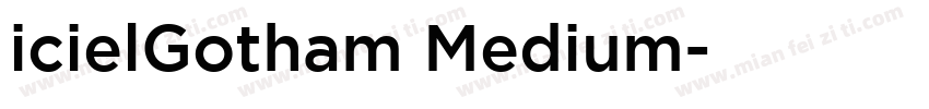 icielGotham Medium字体转换